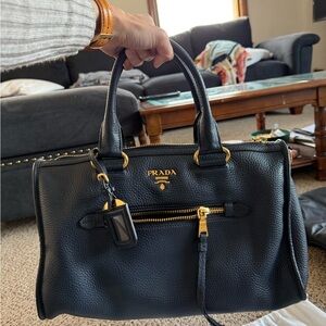 Prada Black Leather Handbag